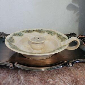 Vintage Pottery Handmade Candle Holder